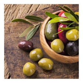 KITCHEN OLIVES КАРТИНА СТЪКЛО 30/30 СМ