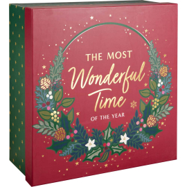 S КОЛЕДНА КУТИЯ ЗА ПОДАРЪЦИ XL 28.5/11.5 СМ