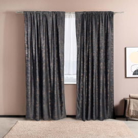 ETNA ПЕРДЕ ПЛЪТНО С ПЕРДЕЛИК СЕТ 2 БР.150/250СМ