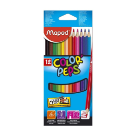 ЦВЕТНИ МОЛИВИ MAPED COLOR PEPS 12 ЦВЯТА