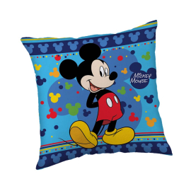 MICKEY BLUE ДЕКО ВЪЗГЛАВНИЦА С ДВЕ ЛИЦА 40/40СМ