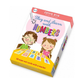 ИГРАЙ И УЧИ С ЧИСЛАТА - 50 АКТИВНИ КАРТИ С МАРКЕР - КЛЕВЪР БУК