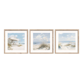 BY THE SEA СЕТ 3 БР. КАРТИНИ 30/30 СМ