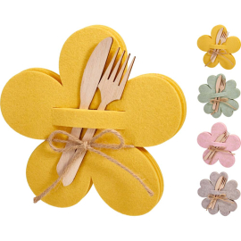 FLOWER СЕТ 4 БР. ВЕЛИКДЕНСКА ПОДЛОЖКА ЗА ПРИБОРИ 20.5/20/1.5 СМ АСОРТИ