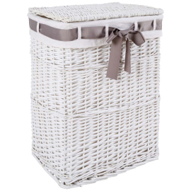 SNOW BOW ПЛЕТЕН КОШ ЗА ПРАНЕ С ПАНДЕЛКА 37/27/48 СМ