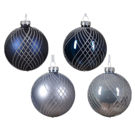 КОЛЕДНА ТОПКА 8 CM АСОРТИ