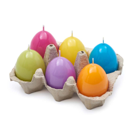 СЕТ 6 БРОЯ СВЕЩИ В КУТИЯ 4.5/6.5 СМ