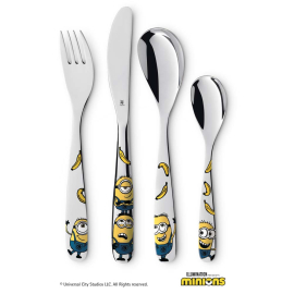 WMF MINIONS ДЕТСКИ ПРИБОРИ ЗА ХРАНЕНЕ 4 ЧАСТИ