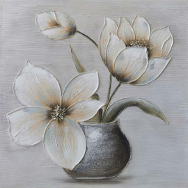 BLUMENVASE МАСЛЕНА КАРТИНА 85/85 СМ