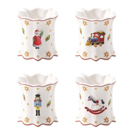 XMAS TOY'S DELIGHT СЕТ ПРЪСТЕНИ ЗА САЛФЕТКИ 4 БР