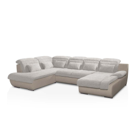 П-ОБРАЗНА ХОЛНА ГАРНИТУРА МУЛТИ 2 С ДЯСНА ЛЕЖАНКА, С ФУНКЦИЯ СЪН И РАКЛА 228/345/184/83 СМ