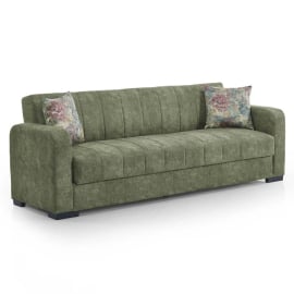 ЗЕЛЕНО КАНАПЕ АДЕЛ С ФУНКЦИЯ СЪН 222/78/80 СМ