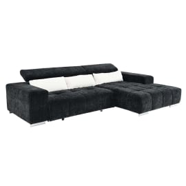 ЪГЛОВА ХОЛНА ГАРНИТУРА ОРИОН С ЛЯВ ПОДЛАКЪТНИК, С ПОДВИЖНИ СЕДАЛКА И ПОДГЛАВНИЦИ 303/185/73 СМ