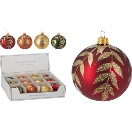 КОЛЕДНА ТОПКА 8 СМ АСОРТИ