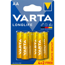 VARTA LONGLIFE БАТЕРИИ АА БЛИСТЕР 4+2 БРОЯ