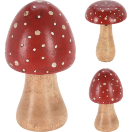 AUTUMN MUSHROOM СТАТУЕТКА ГЪБА 9/15 СМ АСОРТИ