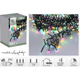 700 LED КОЛЕДНИ ЛАМПИЧКИ МНОГОЦВЕТНИ 1400 СМ