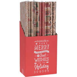 КОЛЕДНА ОПАКОВЪЧНА ХАРТИЯ 70/200 CM АСОРТИ