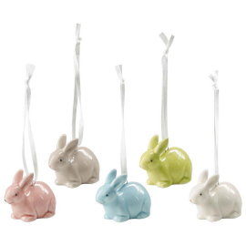 LOVELY DAYS ВИСУЛКА ДЕКО ЗАЕК AСОРТИ 5.7/3/4 CM