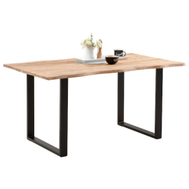 ТРАПЕЗНА МАСА ОТ МАСИВ И ЛАЙФ КАНТ НЕЙЧЪР 140/80/76 СМ