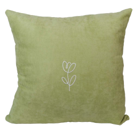 EASTER GREEN FLOWER ДЕКО ВЪЗГЛАВНИЦА С ЦИП