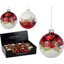 КОЛЕДНА ТОПКА 8 СМ АСОРТИ