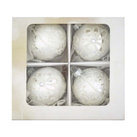 СЕТ 4 БР. КОЛЕДНИ ТОПКИ 6 СМ