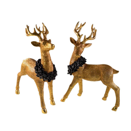 GOLDEN DEER КОЛЕДНА СТАТУЕТКА ЕЛЕН 31 СМ АСОРТИ