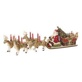 CHRISTMAS TOYS MEMORY КОЛЕДНА ФИГУРА ДЯДО КОЛЕДА СЪС ШЕЙНА 22/70/16 СМ