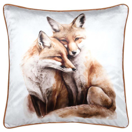 XMAS FAUNE FOX ДЕКОРАТИВНА ВЪЗГЛАВНИЦА С ЦИП 50/50СМ