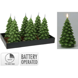 LED КОЛЕДНА СВЕЩ ЕЛХА 19.5 СМ