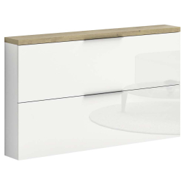 БЯЛ СТЕНЕН ШКАФ ЗА ОБУВКИ ИДЕА 140/19/82