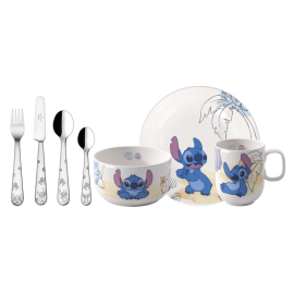 DISNEY STITCH ДЕТСКИ КОМПЛЕКТ ЗА ХРАНЕНЕ 7 ЧАСТИ