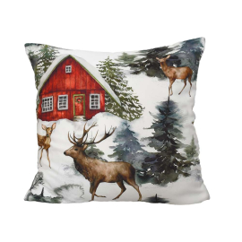 XMAS FARITALE КОЛЕДНА ДЕКО ВЪЗГЛАВНИЦА С ЦИП 65X65СМ