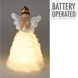 СВЕТЕЩА КОЛЕДНА ФИГУРА АНГЕЛ 22/22/36 СМ