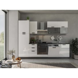 БЯЛА БЛОК КУХНЯ АНИТА С ЕЛЕКТРОУРЕДИ 285/60/216 СМ