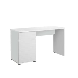 БЯЛО БЮРО С 1 ВРАТА И 1 ЧЕКМЕДЖЕ ЕЛАН 130/50/75 СМ