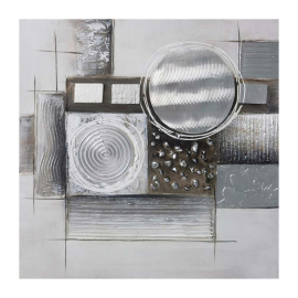 SILVER ABSTRAKT МАСЛЕНА КАРТИНА 55/55 СМ