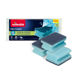 VILEDA PRO CLEAN КУХНЕНСКА ГЪБА 3 БР.