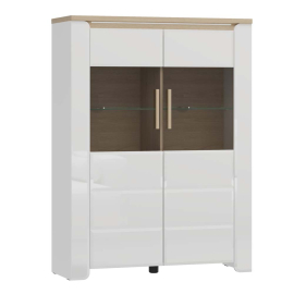 БЯЛА ВИТРИНА АБЪРДИЙН 96/35/129.5 СМ