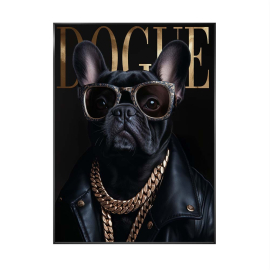 MR FRENCHIE КАРТИНА С РАМКА 50/70 СМ