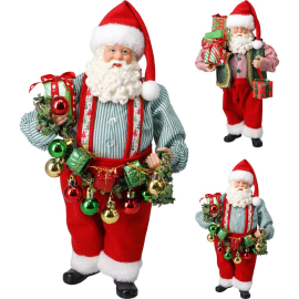 SANTA КОЛЕДНА ФИГУРА ДЯДО КОЛЕДА 38 СМ АСОРТИ