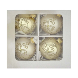 СЕТ 4 БР. КОЛЕДНИ ТОПКИ 6 СМ