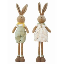 TRADITIONAL EASTER ВЕЛИКДЕНСКА ФИГУРА ЗАЕК С ТЕЛЕСКОПИЧНИ КРАКА 37/18/131 СМ АСОРТИ