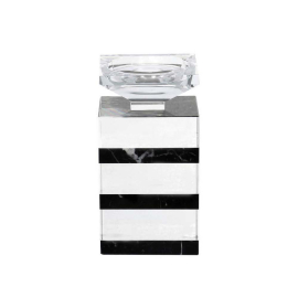 CLEAR AND BLACK СВЕЩНИК 9/8/12.6 СМ