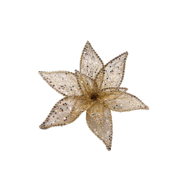 TOUCH OF GOLD КОЛЕДНО ЦВЕТЕ С КЛИПС 25 CM