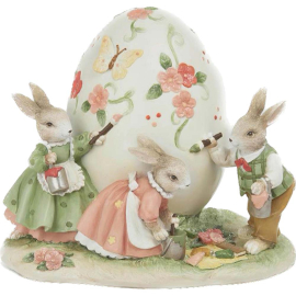 TRADITIONAL EASTER СТАТУЕТКА ЗАЙЦИ 21.5/16.7/17.7 СМ