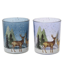 DEER КОЛЕДНА ПОСТАВКА ЗА СВЕЩ 8.2 СМ АСОРТИ
