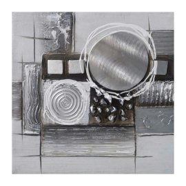 SILVER ABSTRAKT МАСЛЕНА КАРТИНА 30/30 СМ