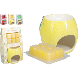 SPRING СЕТ ПОСТАВКА ЗА СВЕЩ + 6 СВЕЩИ АСОРТИ